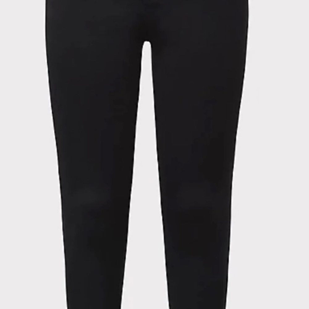 Torrid Skinny Luxe Black Sateen Stretch Jean